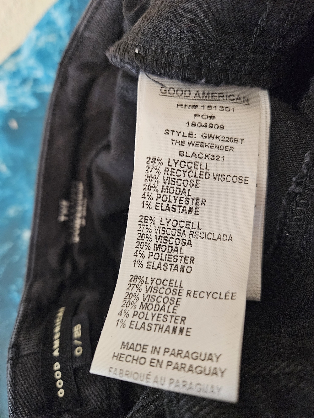 Good American Washed Black Boyfriend Jeans Preppy Casual Quiteluxury 0-25 - Picture 4 of 8